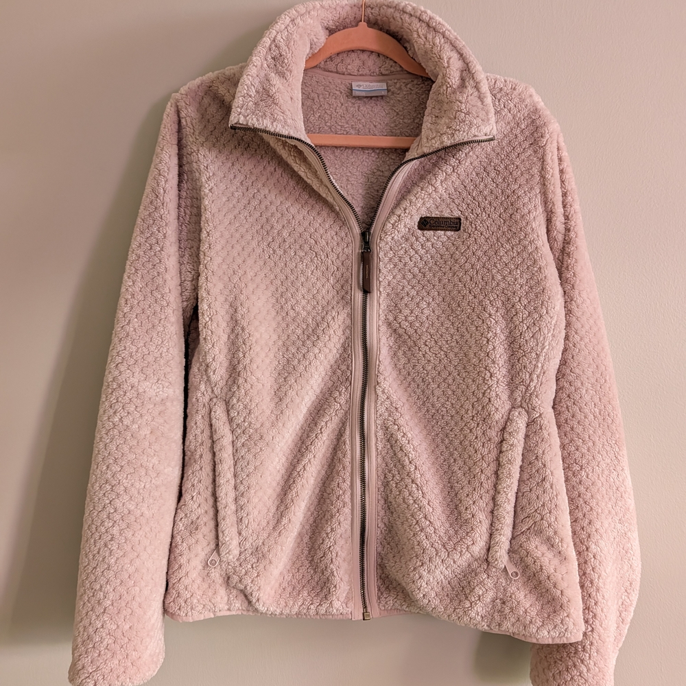 Columbia Cozy Baby Pink Teddy Jacket